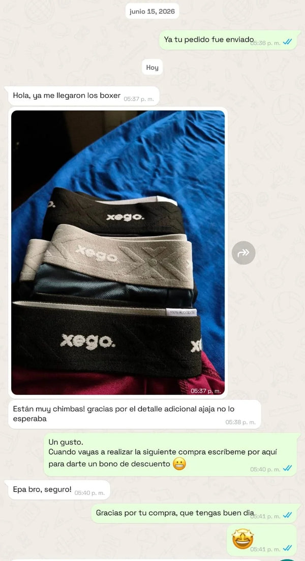 Cliente verificado de Xego ⭐⭐⭐⭐⭐