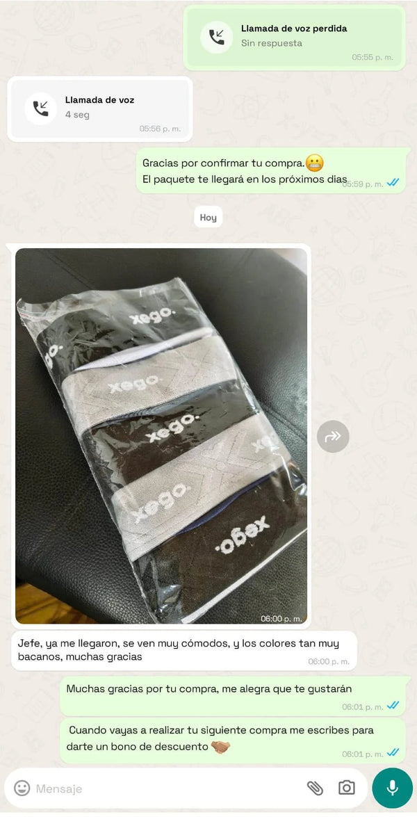 Cliente verificado de Xego ⭐⭐⭐⭐⭐